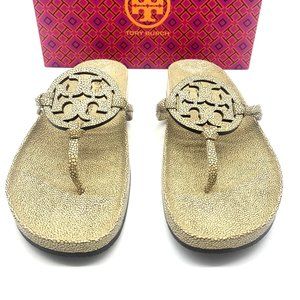 Tory Burch Miller Cloud Medallion Thong Sandals